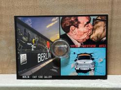 Orjinal Berlin Duvarı Hatıra Parçalı Kartpostal - Berlin East Side Gallery