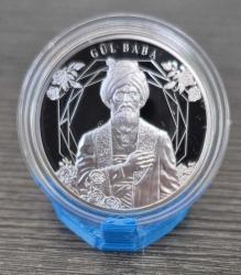 LOT.2 » PLA Mini Stant Hediyeli,  Gül Baba Hatıra Parası (Gümüş) SERTİFİKALI