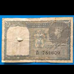 Hindistan İngiliz sömürge dönemi 1 rupi 1940 haliyle 