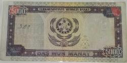 TÜRKMENİSTAN  1999   5000  MANAT