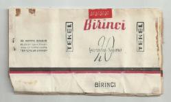 ESKİ BİRİNCİ SİGARASI KAĞIT AMBALAJLARI...