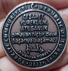 ALPARSLAN TÜRKEŞ HATIRA MADALYONU “2000 adet basımın 133’üncüsü.” KAPSÜLDE - ÇİL