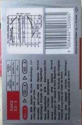 BOŞ KASET RAKS ED-X 90 TYPE I  Kaset Sıfır .70