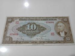 4. Emisyon inönü 10 lira