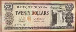 GUYANA 20 DOLAR .ÇİL KAĞIT PARA RESİMDEKİ ÜRÜN