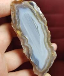 Manzaralı Açık Mavi Su Hattı Akik Çifti: Odaklanma İçin Kristal - Ağırlık: 155g - Benzersiz Koleksiyonluk Nadir Parça Kütle