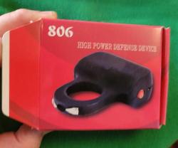 YURTDIŞINDAN YÜZÜK ŞEKLİNDE ELEKTRO ŞOK SAVUNMA ALETİ.  ÇOK ÇOK NADİR. EŞSİZ.