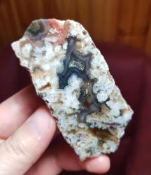 Çiçekli Akik Çifti: Duygusal Gelişim İçin Çiçek Açan Desenli Plume Agate Kristal - Ağırlık: 191g - Benzersiz Koleksiyonluk Nadir Parça Kütle