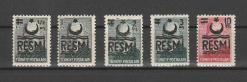 1957 SÜRŞARJLI RESMİ SERİ MNH