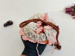 Eskilerden El Örgüsü tesbih çantası - Dantel el işi çanta