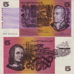 AVUSTRALYA 5 DOLAR 1985-89 ÇÇT.