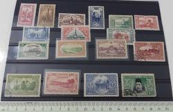 1914 LONDRA BASKISI İSTANBUL MANZARALI POSTA PULLARI MNH-ŞARNİYERLİ-DAMGALI TAM SERİ 3YY2RR1 ÇOK NADİR