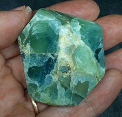 Polisajlı Yeşil Florit Doğal Kütle