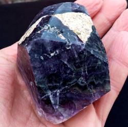 Polisajlı Mor Florit Doğal Kütle