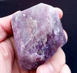 Polisajlı Mor Florit Doğal Kütle