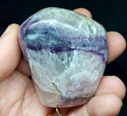 Polisajlı Mor Florit Doğal Kütle