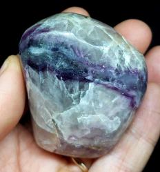 Polisajlı Mor Florit Doğal Kütle