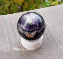 Polisajlı Mor Florit Küre 45 mm