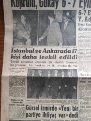 Yeni Sabah Gazetesi - Turkish Newspaper - 9 Ekim 1960 - Fuat Köprülü Fahrettin Kerim Gökay 6-7 Eylül'ü tertipten sanık - 6-7 Eylül ile ilgili kararname Yüksek Adalet divanına verildi - Divan savcıları ve Alparslan Türkeş İstanbul'a geldi - Başsavcı köpekten sonra bebek davası görülecek dedi - İstanbul ve Ankara'da 17 kişi daha Tevkif edildi - Sıtkı Ulay bir izahat aldı fotoğraf - Amerika'da iki rakip Nixon ve Kennedy karşı karşıya fotoğraf - Cemal Gürsel İzmir'de yeni bir partiye ihtiyaç var dedi - Salacak Davası karara kaldı - Lütfi Kırdarla ilgili yeni ihbarlar - İstanbul Sinema Tiyatro programı - Sakıtların İçyüzü Yazan Nimet Arzık Yazı Dizisi - Cafer ile Hürmüz karikatür çizen Altan Erbulak - Hayk Hammer çizen Oğuz Aral - işçiler adına sendika idare heyeti 36 saatlik açlık grevine başladı - çılgın dünya piyesi  Kani Kıpçak Sibel Göksel Ve Feridun Karakaya fotoğraf - Şirin Devrim Abdurrahman Palay ve Mehmet Karaca Shakespeare'in hırçın kızı'nda Fotoğrafı - Beşiktaş Galip geldi