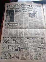 Yeni Sabah Gazetesi - Turkish Newspaper - 9 Ekim 1960 - Fuat Köprülü Fahrettin Kerim Gökay 6-7 Eylül'ü tertipten sanık - 6-7 Eylül ile ilgili kararname Yüksek Adalet divanına verildi - Divan savcıları ve Alparslan Türkeş İstanbul'a geldi - Başsavcı köpekten sonra bebek davası görülecek dedi - İstanbul ve Ankara'da 17 kişi daha Tevkif edildi - Sıtkı Ulay bir izahat aldı fotoğraf - Amerika'da iki rakip Nixon ve Kennedy karşı karşıya fotoğraf - Cemal Gürsel İzmir'de yeni bir partiye ihtiyaç var dedi - Salacak Davası karara kaldı - Lütfi Kırdarla ilgili yeni ihbarlar - İstanbul Sinema Tiyatro programı - Sakıtların İçyüzü Yazan Nimet Arzık Yazı Dizisi - Cafer ile Hürmüz karikatür çizen Altan Erbulak - Hayk Hammer çizen Oğuz Aral - işçiler adına sendika idare heyeti 36 saatlik açlık grevine başladı - çılgın dünya piyesi  Kani Kıpçak Sibel Göksel Ve Feridun Karakaya fotoğraf - Şirin Devrim Abdurrahman Palay ve Mehmet Karaca Shakespeare'in hırçın kızı'nda Fotoğrafı - Beşiktaş Galip geldi
