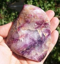 Polisajlı Mor Florit Doğal Kütle