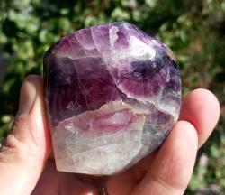 Polisajlı Mor Florit Doğal Kütle