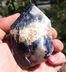 Polisajlı Gökkuşağı Florit Doğal Kütle