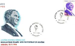 Koleksiyon Pulları,1994 Atatürk Posta FDC (İlk Gün Zarfı)