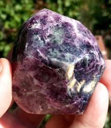 Polisajlı Mor Florit Doğal Kütle