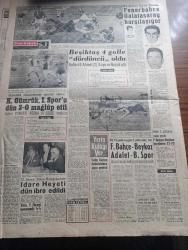 Yeni Sabah Gazetesi - Turkish Newspaper - 4 Ocak 1959 - Dr Namık Gedik 6 7 Eylül'ün dosyası kapandı dedi - Sezai Akdağ'ın Sırrı Atalay için sarf ettiği çok çirkin bir söz sert münakaşalara yol açtı - Kahraman Kaptan Kurt Carlsen İstanbul'da fotoğraf - Rus roketi güneşin peyki oluyor -  Mustafi Mebus Sadettin Yalım Demokrat partiye dönmeyecek fotoğraf - belediyeye çok müsait şartlarla 100 Skoda otobüsü teklif ediliyor fotoğraf - Cafer ile Hürmüz karikatür çizen Altan Erbulak - Hayk Hammer çizen Oğuz Aral - Gina Lollobrigida Ve Bop Hope fotoğraf - Küba'da Batista 600 milyon dolar çalmakla itham ediliyor - Castillo Fidel Castro'nun emriyle Tevkif olundu - hazreti Muhammed'in torunları yazan Nezihe Araz Yazı Dizisi - Beşiktaş 4 golle dördüncü oldu Fotoğrafı - basketbol teşvik finalinde Fenerbahçe Galatasaray karşılaşıyor yazan Yalçın Granit - Karagümrük istanbulspor'u 3 0 mağlup etti - Fenerbahçe Beykoz maçı Mithatpaşa stadında - Moda Darüşşafaka'yı rahat yendi 66 60 - Galatasaray kongre