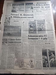 Yeni Sabah Gazetesi - Turkish Newspaper - 13 Kasım 1960 - Namık Gedik'in eşi Melahat Gedik 6-7 Eylül tertip değildir dedi fotoğraf - Sakıt Başvekili mahkeme salonunda fotoğraf - Zimmet davası müdafaaya kaldı - Amerika'da seçimi kazanan Kennedy tatilde fotoğraf - Salacak canavarı Kandemir Sipahipala idama mahkum oldu - temizlikten sonra saygı seferberliği kampanyası - Kuvvetli bir üçüncü partiye ihtiyaç var - Milli eğitim Bakanı Bedrettin Tuncel Paris'e gitti - Cafer ile Hürmüz karikatür çizen Altan Erbulak - Hayk Hammer çizen Oğuz Aral - İstanbul sinema tiyatro programı - İstanbul Ankara Radyosu Programı - Lale Oraloğlu ve arkadaşlarının kurduğu 6 tiyatrosu evlilik dolabı oyunuyla perdesini açtı fotoğraf - haftanın adamı Müşfik Kenter - favori Karagümrük Şekerhilale puan verdi - Fenerbahçe'nin Galatasaray ile arası açıldı - Galatasaray Rostov bugün oynuyor - milli Lig puan cetveli - Beklenmeyen netice PTT kasımpaşa'ya 1-0 Galip - Egespor sahte lisansla beş oyuncu oynattı - Voleybol