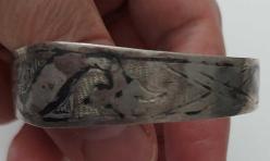 OSMANLI DÖNEMİ SAVAT İŞLEMELİ GÜMÜŞ BİLEZİK RR1AAA1 PEK ÇIKMAZ