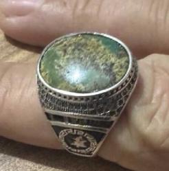 Doğal Turkuaz El Yapımı 925 Ayar Gümüş Yüzük 7,83 gr