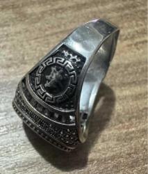 Doğal Turkuaz El Yapımı 925 Ayar Gümüş Yüzük 7,83 gr