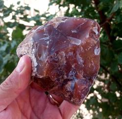 Kırmızı Kalsedon Ham Kütle