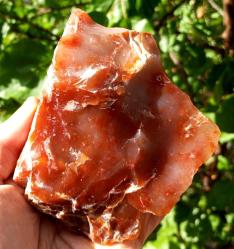 Kırmızı Kalsedon Ham Kütle