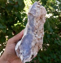 Büyük Mor Kalsedon Ham Kütle