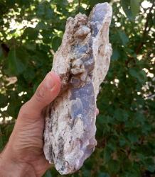 Büyük Mor Kalsedon Ham Kütle