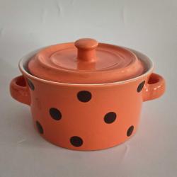 Retro Turuncu Mini Güveç