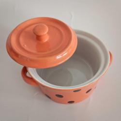 Retro Turuncu Mini Güveç