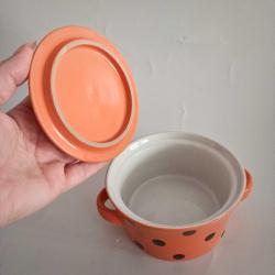 Retro Turuncu Mini Güveç