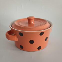 Retro Turuncu Mini Güveç