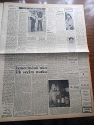YENİ ULUS GAZETESİ - TURKİSH NEWSPAPER - 10 NİSAN 1954 - DIŞ SİYASET YAZAN HÜSEYİN CAHİT YALÇIN BAŞMAKALE - CHP GENEL BAŞKANI MALATYA'DA ONBİNLERCE VATANDAŞA HİTAP ETTİ - İSMET İNÖNÜ'NÜN İLK SEÇİM NUTKU - 1954 SEÇİMLERİ TÜRK MİLLETİ İÇİN YENİ BİR İMTİHANDIR - TÜRK MİLLETİ BİZİ İKTİDARA GETİRİRSE HER ŞEYDEN ÖNCE VATANDAŞ İÇİN EMNİYET İDARESİ KURACAĞIZ - CHP GENEL BAŞKANI İSMET İNÖNÜ'NÜN NUTKU MALATYA'DA BÜYÜK TEZAHÜRLERE YOL AÇTI - İSMET İNÖNÜ'NÜN MALATYA NUTKUNDAN SEÇMELER - GENÇ DEMOKRATLAR HOŞNUTSUZ - ORDU TAKIMIMIZ AMERİKALILARA 10-0 GALİP - KULAKLARI ÇINLASIN YAZAN NİHAT ERİM - CİNAYET AŞK VE MACERA ROMANI YAZAN MORİS PÖHAR YAZI DİZİSİ - SİYANET MELEKLERİ ANKARA VE İSTANBUL'DA BİRER KULÜP AÇTILAR - TAKIMIMIZIN DÜNYA KUPASI HAZIRLIĞI - TÜRK VE ARAP FİLMLERİ RAKS YILDIZI MELİKE EL CEMAL VE GÖNÜL YAZAR ESENPARKTA - CUMHURİYET HALK PARTİSİ EŞYA PİYANGOSU - TÜRKİYE MARATON ŞAMPİYONASI - İKİ SEVGİ ARASINDA ANKARA SİNEMASINDA - TÜRK FİLMİ ARAMIZDA YAŞAYAMAZSIN PARK VE SUS SİNEMASINDA