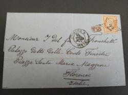 1900 öncesi Fransa dan İtalya ya gönderilen mektup