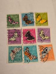 İsviçre(Helvetia)      Pro Juventute: Kelebeler Lot.9