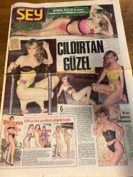 ŞEY HAFTALIK MAGAZİN GAZETESİ DOĞUM GÜNÜ HEDİYESİ  ( Turkish Newspaper ) - 27 ŞUBAT 1988 -TAM TAKIM 12 SAYFADIR -Harika Avcı-Hale Soygazi-Atıf Yılmaz-Necla Nazır-Yüksel Üzel-Nükhet Duru-Hülya Avşar-Ceylan-Nilüfer-Süreyya Duru-Orhan Gencebay-Hülya Koçyiğit-Gülşen Bubikoğlu-Belkıs Akkale-Ahmet Uluçay-Cevdet Çağla-İsmail Akçay-Gönül Tansel-Yüksel Şenel-Meral Mandıra-Mermin Denizci-Gülşen Akkaya-Fikret Hakan-Taner Akıncı-Ümit Utku-Ahmet Soner-Hasan Mutlucan-Hüseyin Can-Erkut Can-Ayhan Göncen-Meral Zeren-Emin Akçin-Nalan Taran-Şahika Tekand-Nilay Aksoy-Fatih Erkoç-Çiğdem Tunç-Emel Marsım-Bergen-Sezen Aksu-Ajda Pekkan-Nesli Şah-Zeki Müren-“Harika Avcı 88’in mayo modasının öncülüğünü yapıyor”-Cıldırtan güzel-KOM’un ithal güzellerini gölgede bıraktı-Bu yaz gözlerimiz harikalanacak-“Bu film tehlikeli”-Hem doğuracak hem doğacak-Nükhet şarap gibi-Kralicenin Derimod şıklığı-Sev beni seveyim seni “Annem”-Çapkın kuyumcu dansöz Nilüfer’i ihya etti-Süreyya Duru’nun gözleri açık gitti-Uslan artık deli