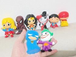 ÜCRETSİZ KARGO. Çizgi film animasyon kahramanları karakter figür oyuncak set koleksiyon nostalji vintage retro hobi reklam promosyon minyatür diorama. Süperman Batman Joker Spiderman Harley Quinn wonder woman Flash süper girl vb.
