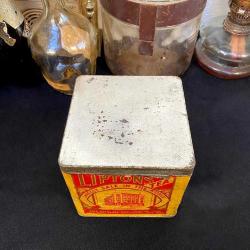 1930 İngiliz LIPTONS Antika Teneke Çay Kutusu