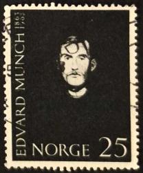 Efemera - +++ NORVEÇ RESSAM EDVARD MUNCH DOĞUM 100.YIL        1963    - DAMGALI - kitantik - kitaLog