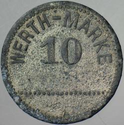 ALMANYA 10 PFENNİG WERT MARKE 1910-20 LER. ÇİNKO 19 mm